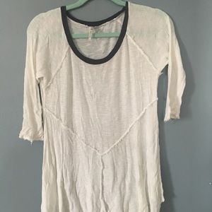 Free People shirt.  White.  Size M.,